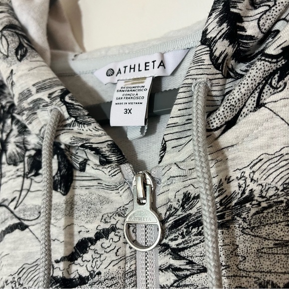 Athleta Balance Sweatshirt zip up size 3X - Picture 3 of 10
